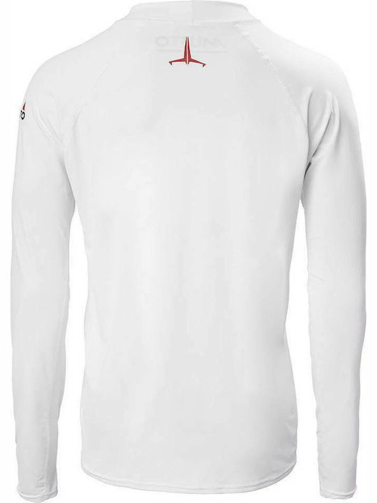 Musto Herren Sportliches Langarmshirt Weiß 80901-002