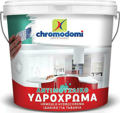 Χρωμοδομή Unmould Plastic Anti-Mildew Watercolor Paint for Interior Use White 9lt