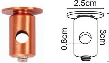 VK Lighting Mounting Bracket for Lighting Fixtures Copper 47143-055654