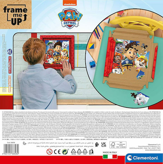 Puzzle pentru Copii Paw Patrol & Ramă pentru 6+ ani+ Ani 60buc Clementoni