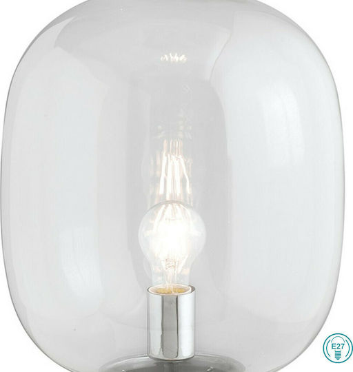 Fan Europe Fellini-L30 ORO Glass Table Lamp for Socket E27 with White Shade and Gold Base