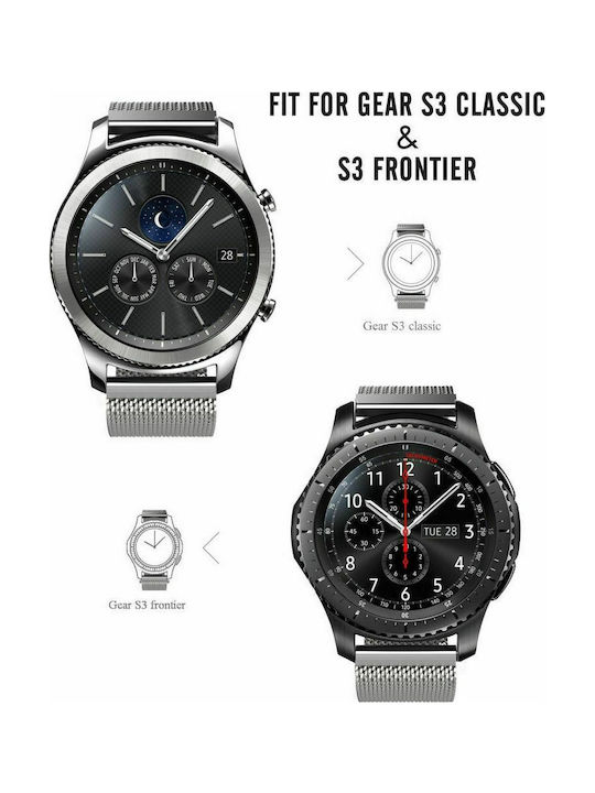 Tech Protect Milanese Curea Oțel inoxidabil Gri (Galaxy Watch 42mm - Ceas Galaxy 42mm)