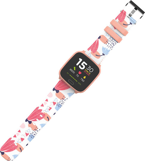Forever JW-100 Smartwatch με Παλμογράφο (Πορτοκαλί)