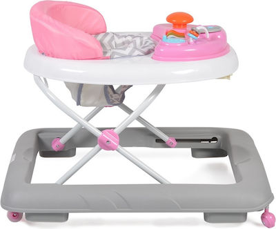 Cangaroo Cody Baby Walker with Music for 6+ Months Pink