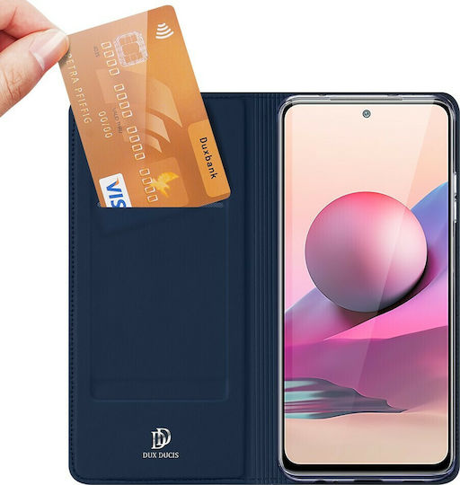 Dux Ducis Skin Pro Book Synthetic Leather Blue (Redmi Note 10 / 10s / Poco M5s)