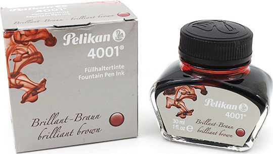 Pelikan 4001 Replacement Ink for Pen in Brown color 30ml 30ml