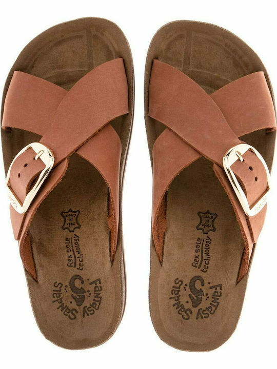 Misty S317 Leather Women's Flat Sandals Anatomic Aragosta