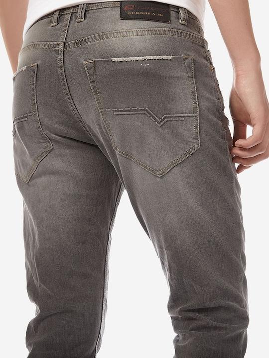 Herren Jeanshose Elastisch mit Slim Passform Gray
