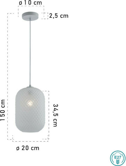 Fan Europe Ashford-S20 Hängelampe Weiß 20cm Fan Europe Ashford-S20 Hängelampe Weiß 20cm