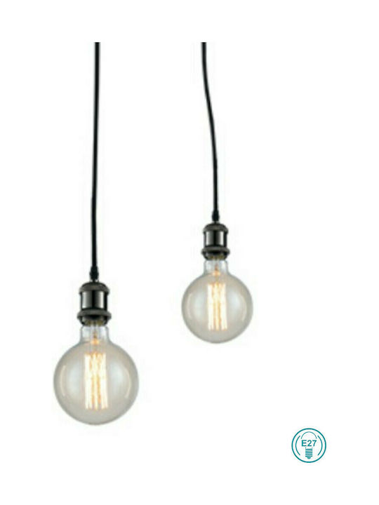 Fan Europe Groove-S4 Pendant Chandelier for 4 Bulbs E27 Black