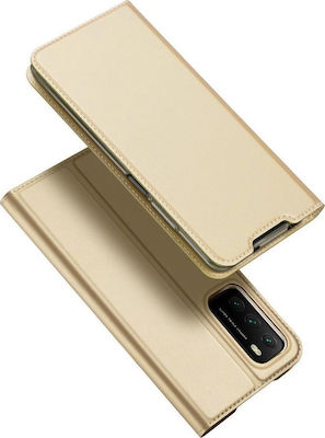 Dux Ducis Skin Pro Buchen Sie Synthetisches Leder Gold (Poco M3 / Redmi 9T)