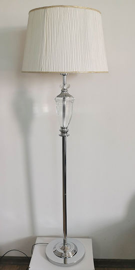 Karvounis Lampă de Podea Î166cm. Argintiu