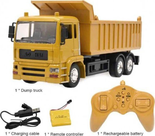 Huina Toys 2 4G 6CH Dump Truck Remote Controlled Truck Yellow