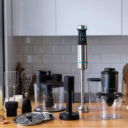 Cecotec Power TitanBlack 1200 XL TotalMix 04294 Blender de mână cu tijă din oțel inoxidabil 1200W Negru
