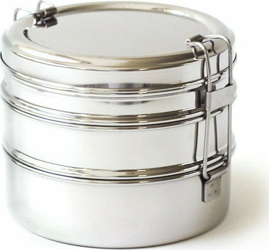 Ecolunchbox Inox Lunch Box Tri Bento Silver 1100ml