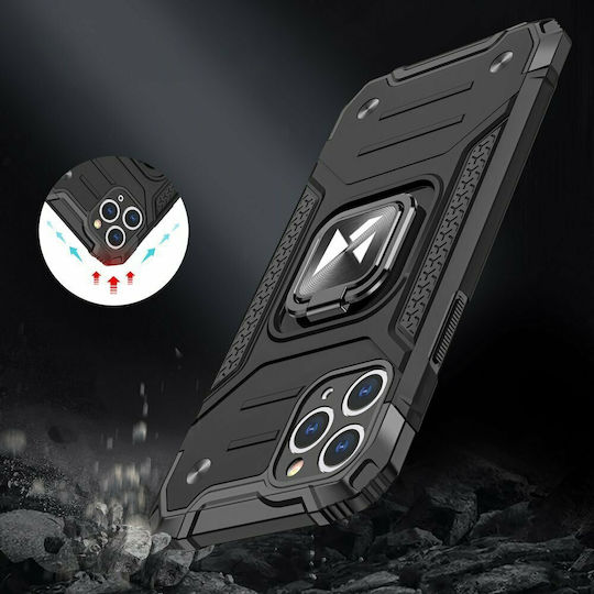 Wozinsky Ring Armor Back Cover Πλαστικό Μαύρο (iPhone 11 Pro)