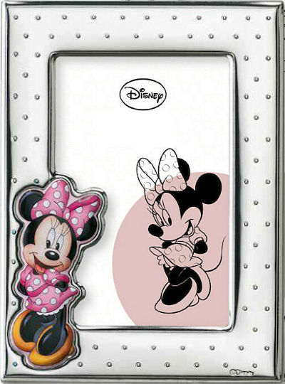 Disney Minnie Mouse Kinder Fotorahmen Silber Rosa 13x18cm