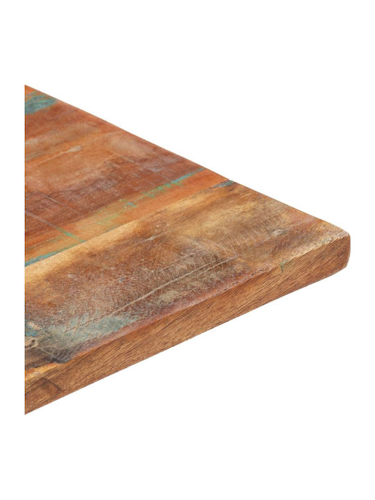 vidaXL Rectangular Table Surface made of Solid Wood in Multicolour Color 90x70cm 286050 1pcs