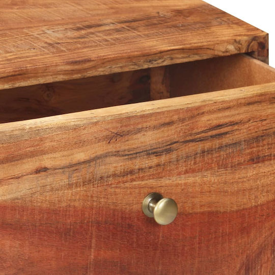 Solid Wood Console Table Raw Acacia wood L90xW35xH75cm