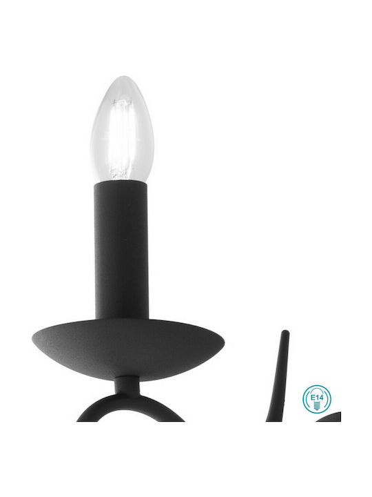 Fan Europe Beatrice-AP Lamp Wall Black 12x11cm Fan Europe Beatrice-AP Lamp Wall Black 12x11cm