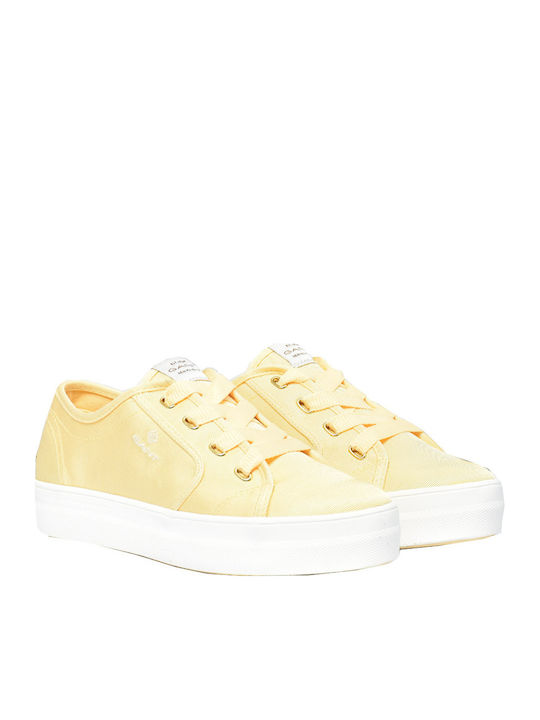 Gant Leisha Flatforms Sneakers Κίτρινα