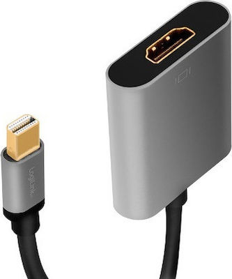 LogiLink Converter mini DisplayPort male to HDMI female Gray (CDA0110)