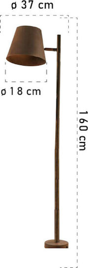 Fan Europe Colt-PT1 Vintage Φωτιστικό Δαπέδου Υ160εκ. Fan Europe Colt-PT1 Vintage Φωτιστικό Δαπέδου Υ160εκ.