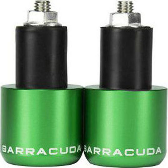 Barracuda Handlebar Counterweights Bar Ends in Green color