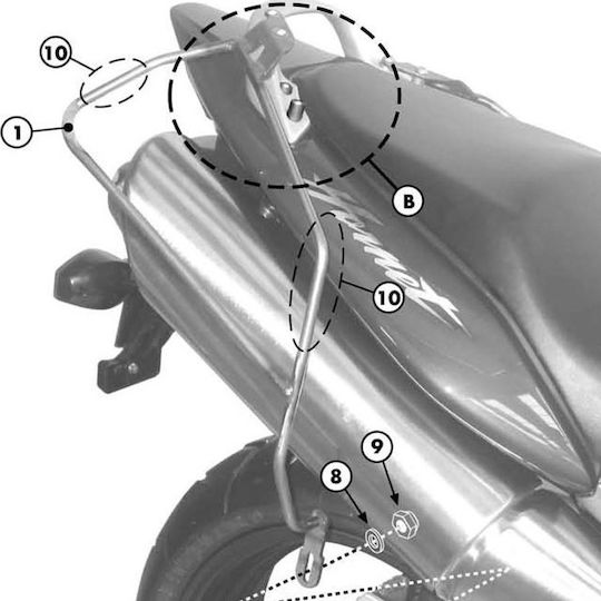 Givi Side Mounts for Honda Hornet 600 Honda Hornet 600 1998-2006