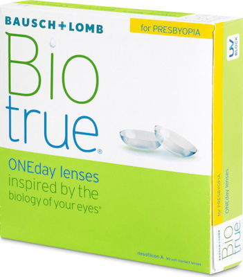 Bausch & Lomb Biotrue ONEday for Presbyopia 90 Ημερήσιοι Πολυεστιακοί Φακοί Επαφής Υδρογέλης με UV Προστασία