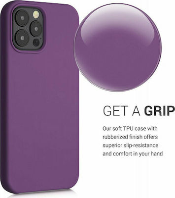 KWmobile Flexible Rubber Silicone Back Cover Purple (iPhone 12 / 12 Pro)