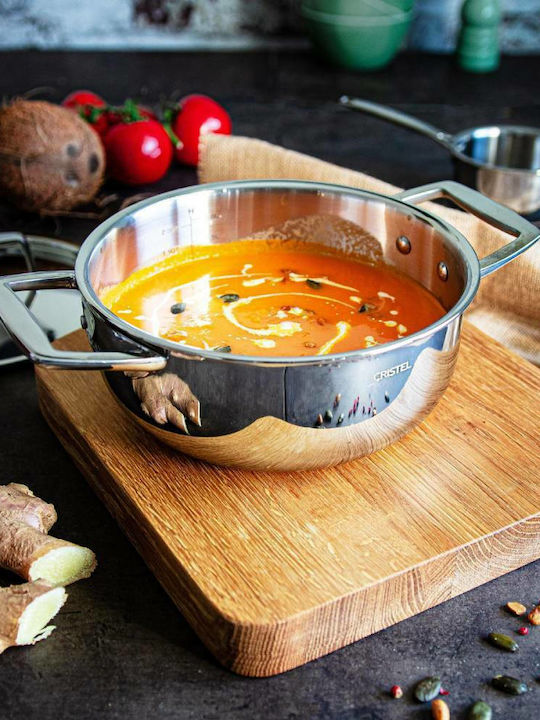 Cristel Castel Pro Deep Stainless Steel Pot 2.7lt / 20cm