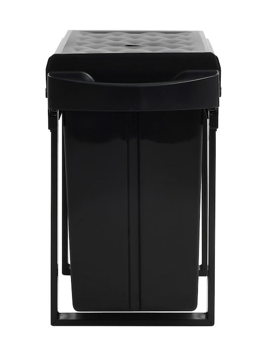 vidaXL vidaXL Mülleimer Mit Soft Close Für Schrank Kunststoff Schwarze 36lt