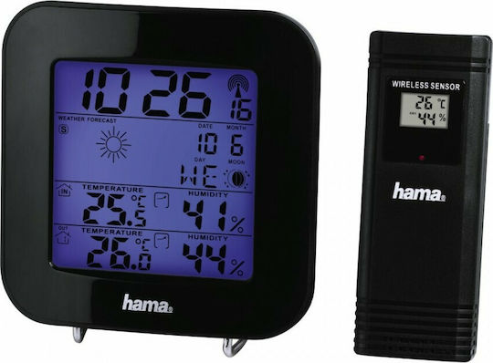 HAMA EWS-200 00186310 Безжична Метеорологична станция Цифров Настолен Черен