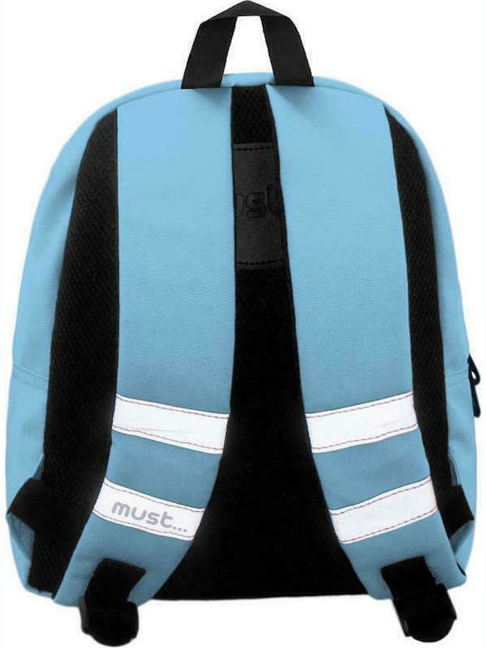 Must Monochrome Rpet Mini Blue School Bag Backpack Junior High-High School in Light Blue color 10lt