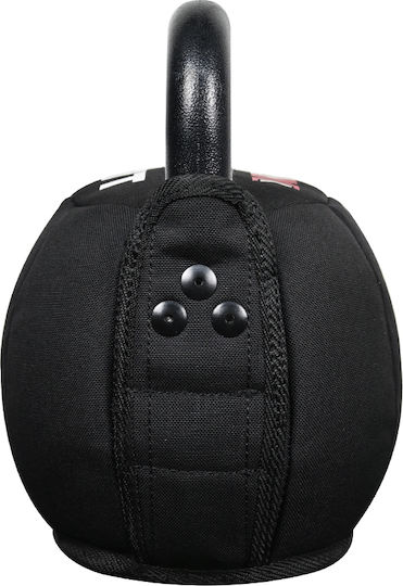 X-FIT Black Rubber Kettlebell Cordura 10kg