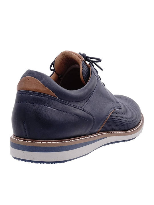 Damiani Leder Herren Freizeitschuhe Blau