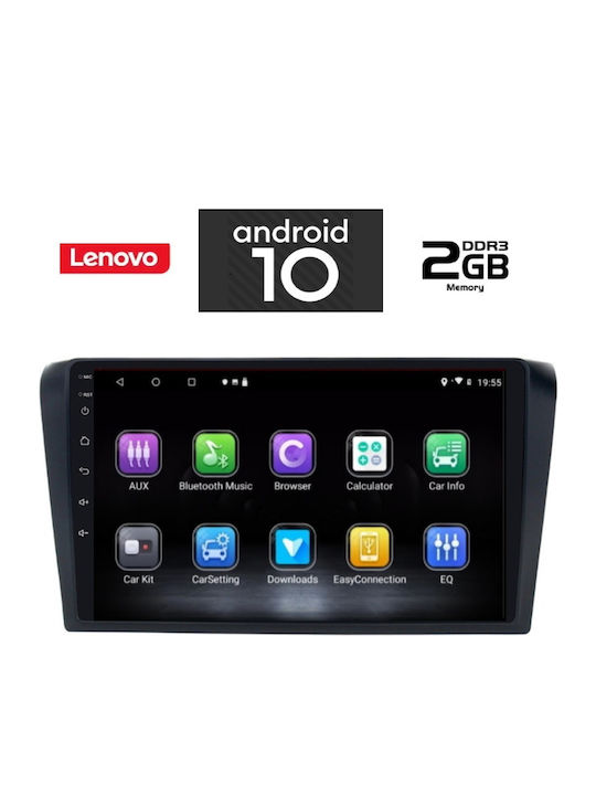 Lenovo Car-Audiosystem für Mazda 3 2003-2008 (Bluetooth/USB/AUX/WiFi/GPS) mit Touchscreen 9" IQ-AN X5832_GPS