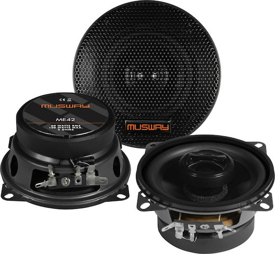 Musway MS42 Σετ Ηχεία Αυτοκινήτου Ομοαξονικά 4" με 60W RMS (2 Δρόμων)