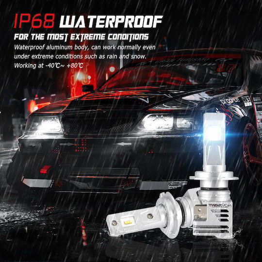 NovSight Lamps Car H7 LED 6000K Cold White 32V 60W 2pcs
