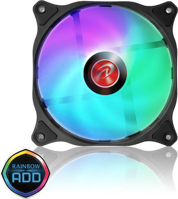 Raijintek EOS 12 RBW ADD 120mm 4-Pin PWM ARGB Lighting Case Fan