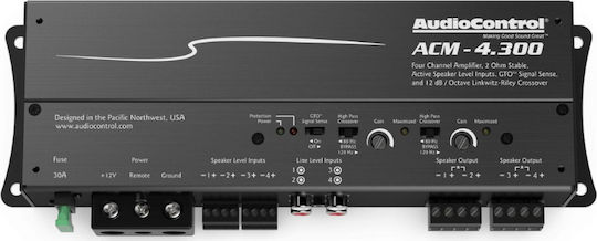 AudioControl ACM-4.300 Ενισχυτής Αυτοκινήτου 4 Καναλιών