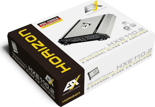 Esx Horizon HXE110.2 Ενισχυτής Αυτοκινήτου 2 Καναλιών (Κλάση A/B)