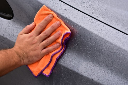 Cartech Special Orange Cloth Microfiber Cleaning for Windows Car 300gsm Orange 60x40cm