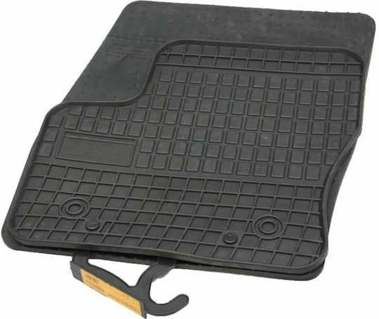 Frogum Set of Front and Rear Mats 2pcs for Ford Transit Connect 2013+ Black