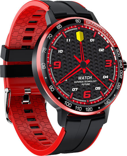 DAS.4 SP10 Smartwatch με Παλμογράφο (Μαύρο)