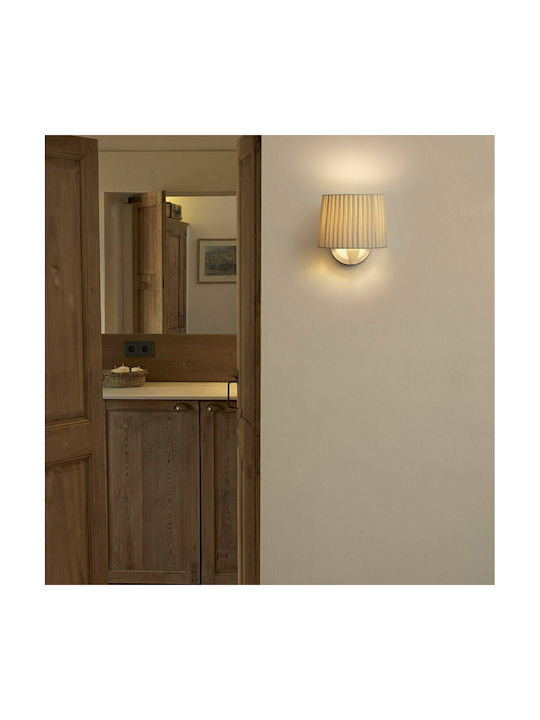 Faro Barcelona Samba Vintage Lamp Wall with Socket E27 White 21.5x17.3cm