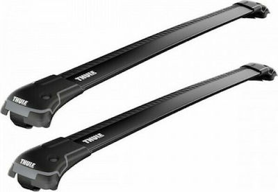 Thule Roof Bars Aluminum Wingbar Edge 78.6cm. for Cars with Factory Bars (with Roof Rack Legs and Lock) Silver