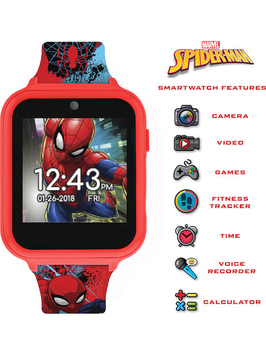 Disney Kinder-Smartwatch Spider-Man Marvel mit Kamera Rot