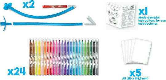 Maped Creative Blow Pen Markere de Desen 50mm Set 24buc